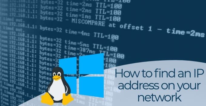 How to find an IP address on your network