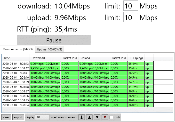 Startrinity Jitter and Packet Loss Test Tool